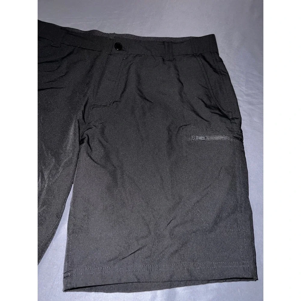 ZeroXposur Mens Travel Series Shorts Black Quick Dry Cargo Pocket Hiking 38